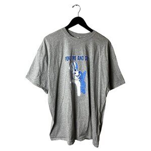 Pillsbury Doe Boy T Shirt Vintage Y2K Adult Gray Extra Large XL Graphic Tee